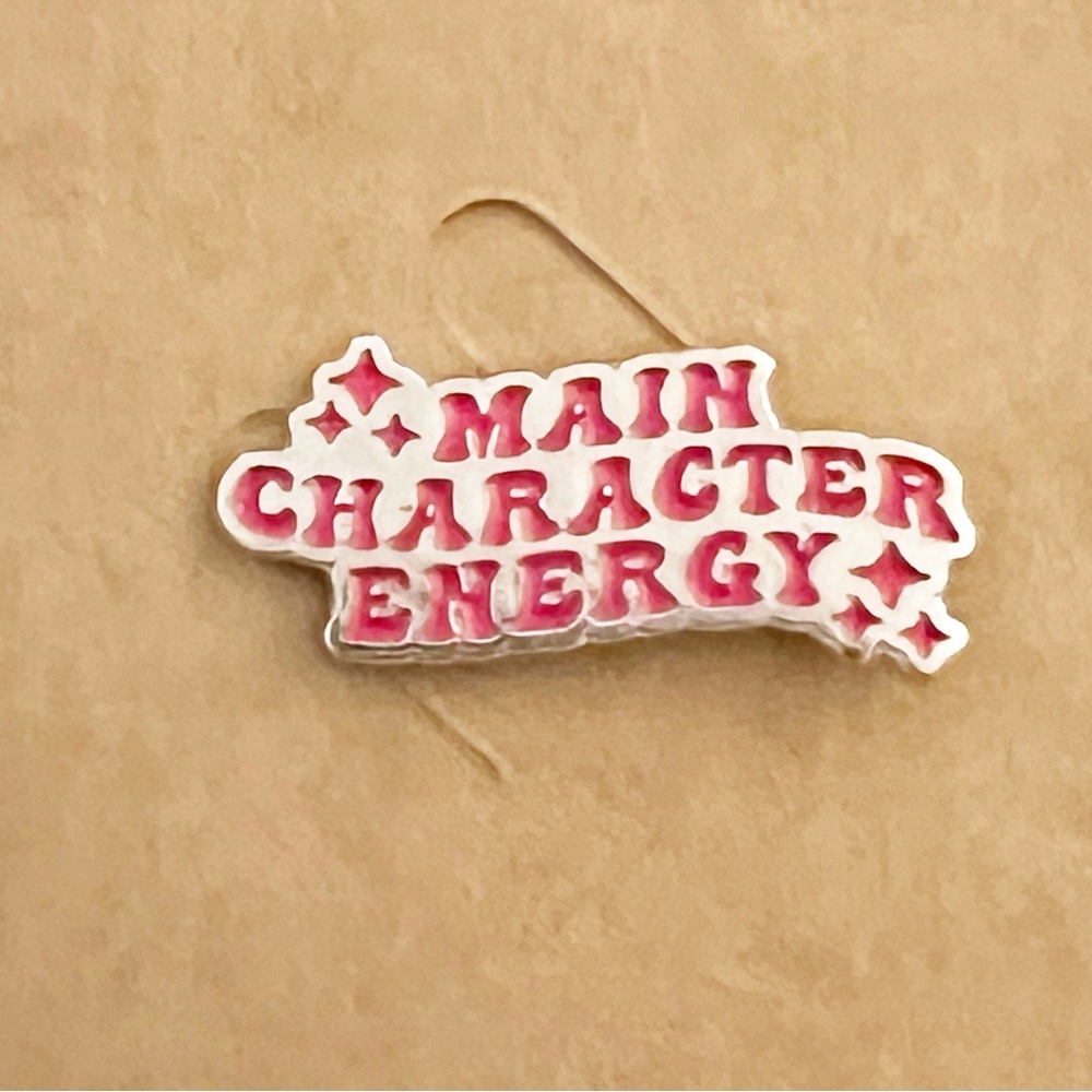 “Main Character Energy” Enamel Pin – Statement Accessory
